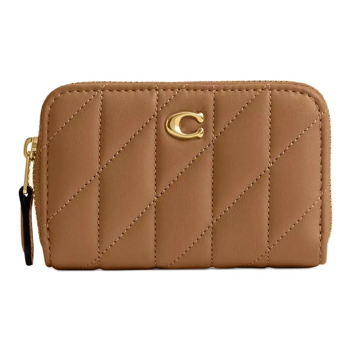 COACH Напп Кожа Кошелек Маленький Женский Медовый Коричневый