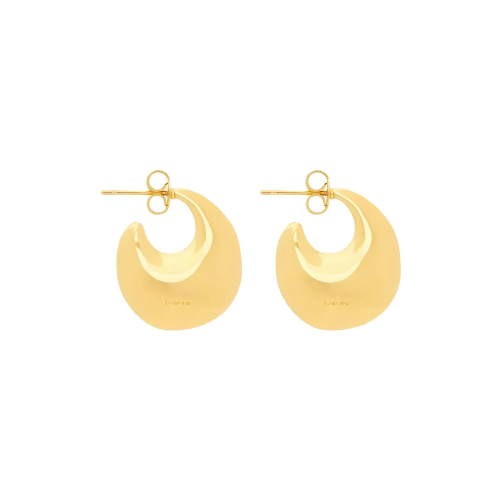 SAINT LAURENT Metal Earrings Unisex Gold