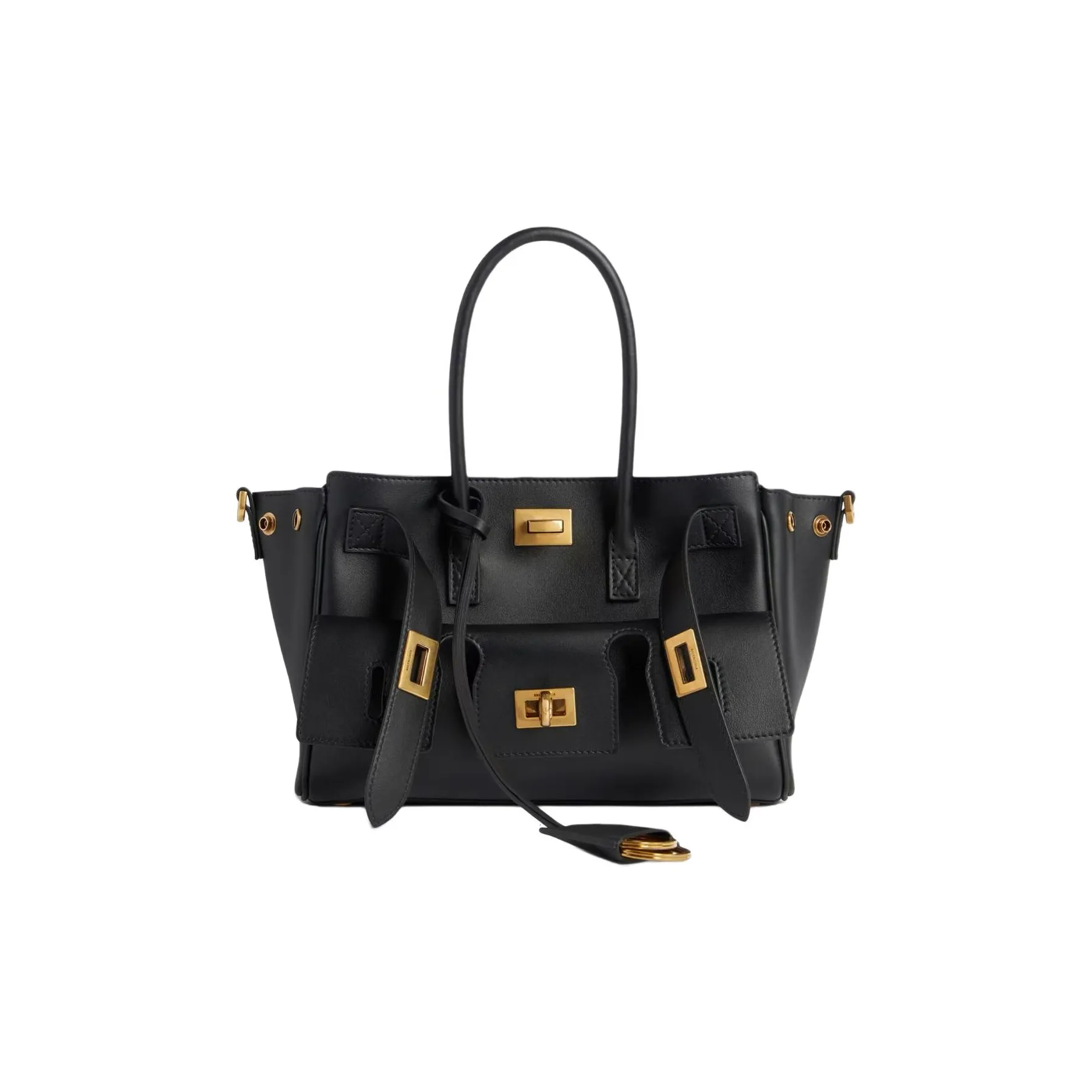 Balenciaga Bel Air Calfskin Shoulder Bag, Crossbody Bag, Handbag Mini Women's Black