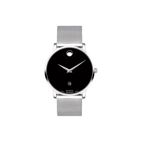 MOVADO Автоматический Механический Movement Мужские Часы Музейная Серия 40 мм Черные