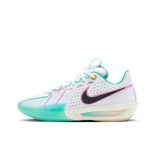 Nike Air ZOOM G.T. Cut 3 Баскетбольные кроссовки Низкие Белый и синий цвет Унисекс