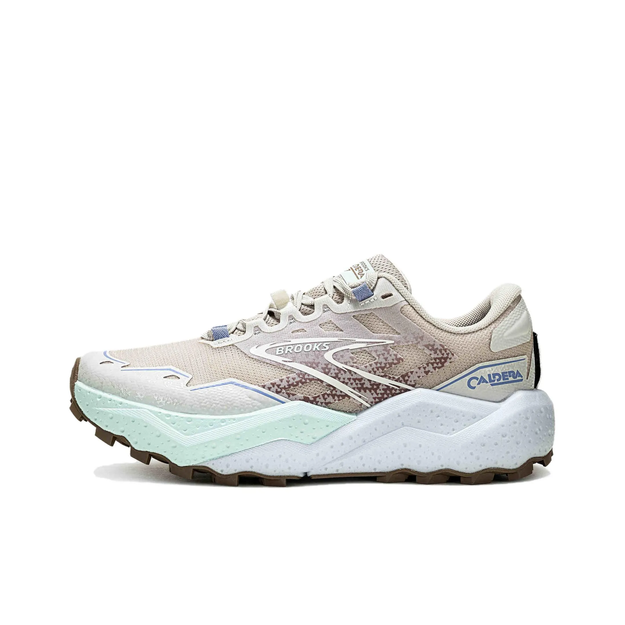 Brooks Shock Absorbers Slip-resistant Abrasion-resistant Low Top Беговые кроссовки Женские Светло-коричнево-серый