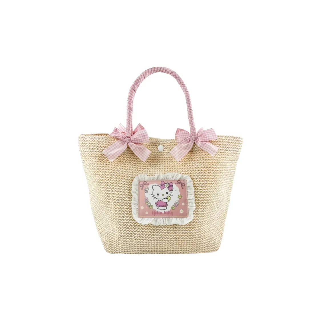 Санрио Hello Kitty My Melody Сумка через плечо из соломенной ткани Женская