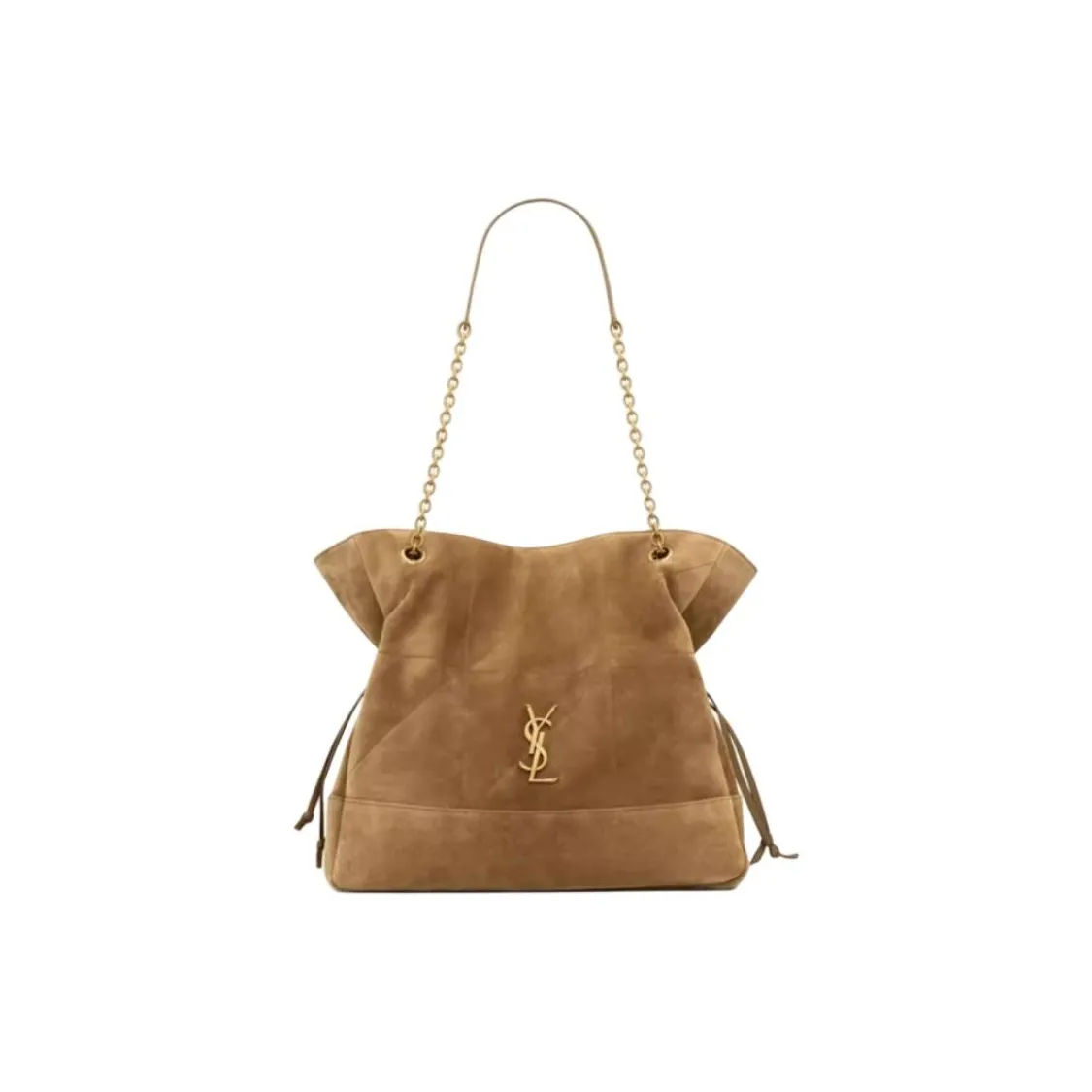 Saint Laurent owned Jamie Cow Leather Tote Bag Shopping Bag Shoulder Bags Large Size Women's Gold Leaf Color