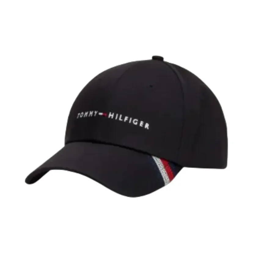 Tommy Hilfiger Organic Cotton Metal Caps Men's Black