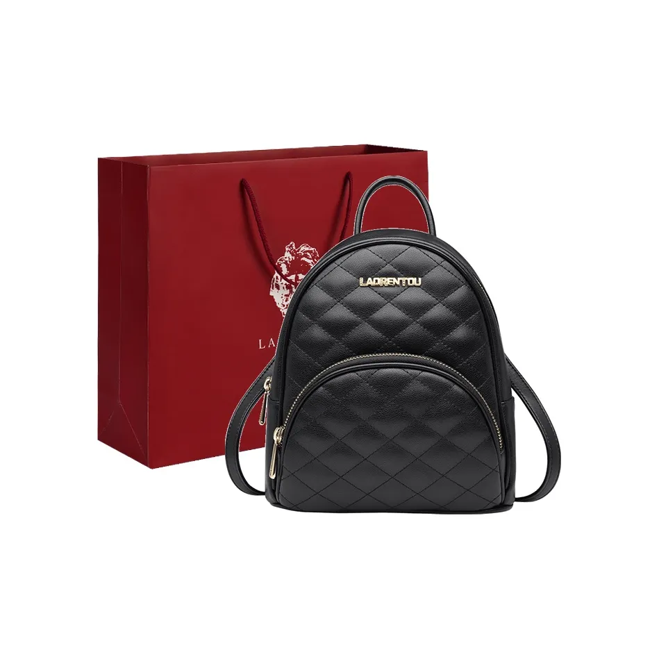 Old Man's Head Коровья кожа Рюкзак Женские Черный