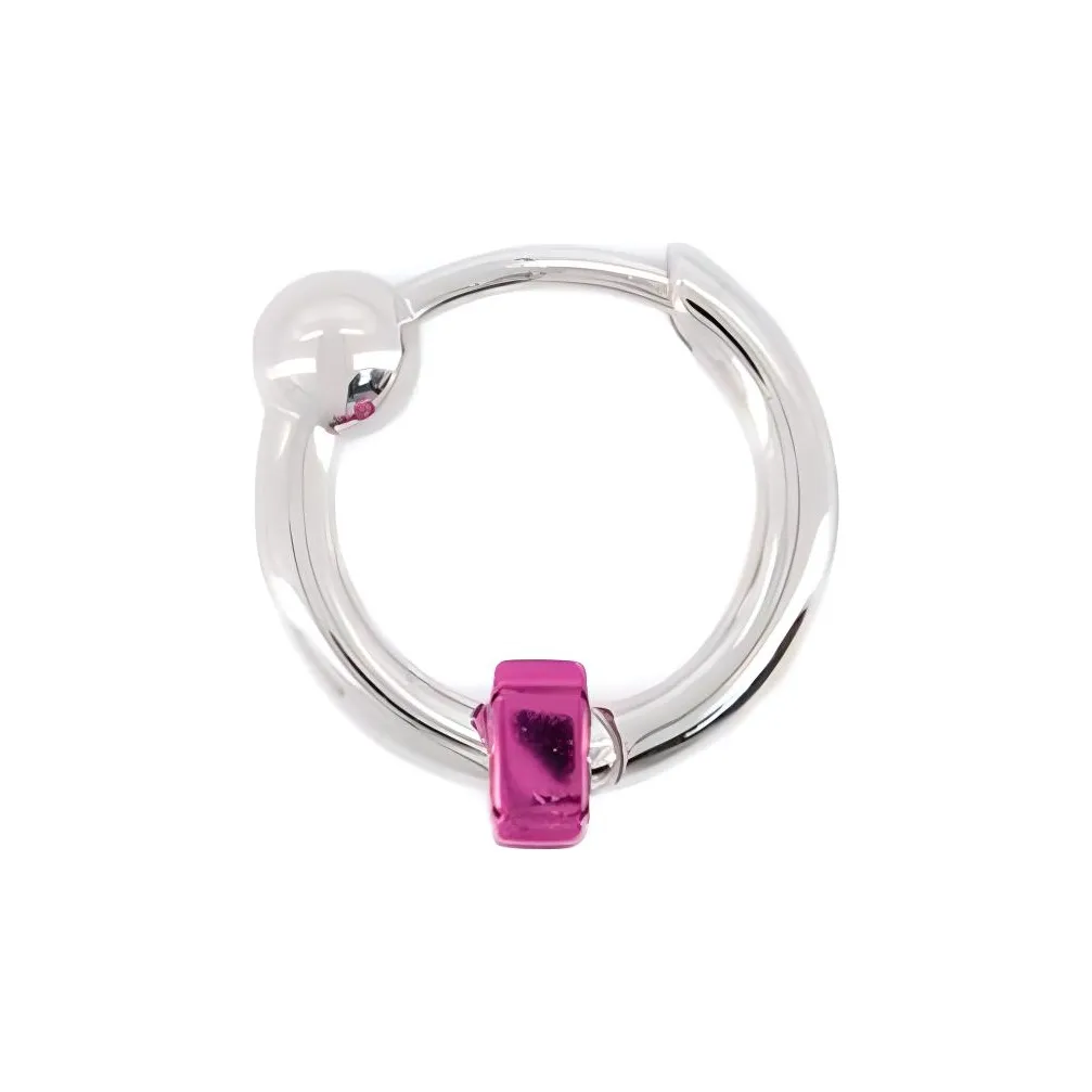 EÉRA 18kt White Gold Bar Mini Hoop Earring