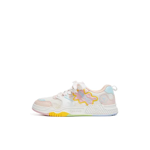 TARANIS Детские Скейтбординги Low TOP STAR Белый/Розово-вишневый Kids
