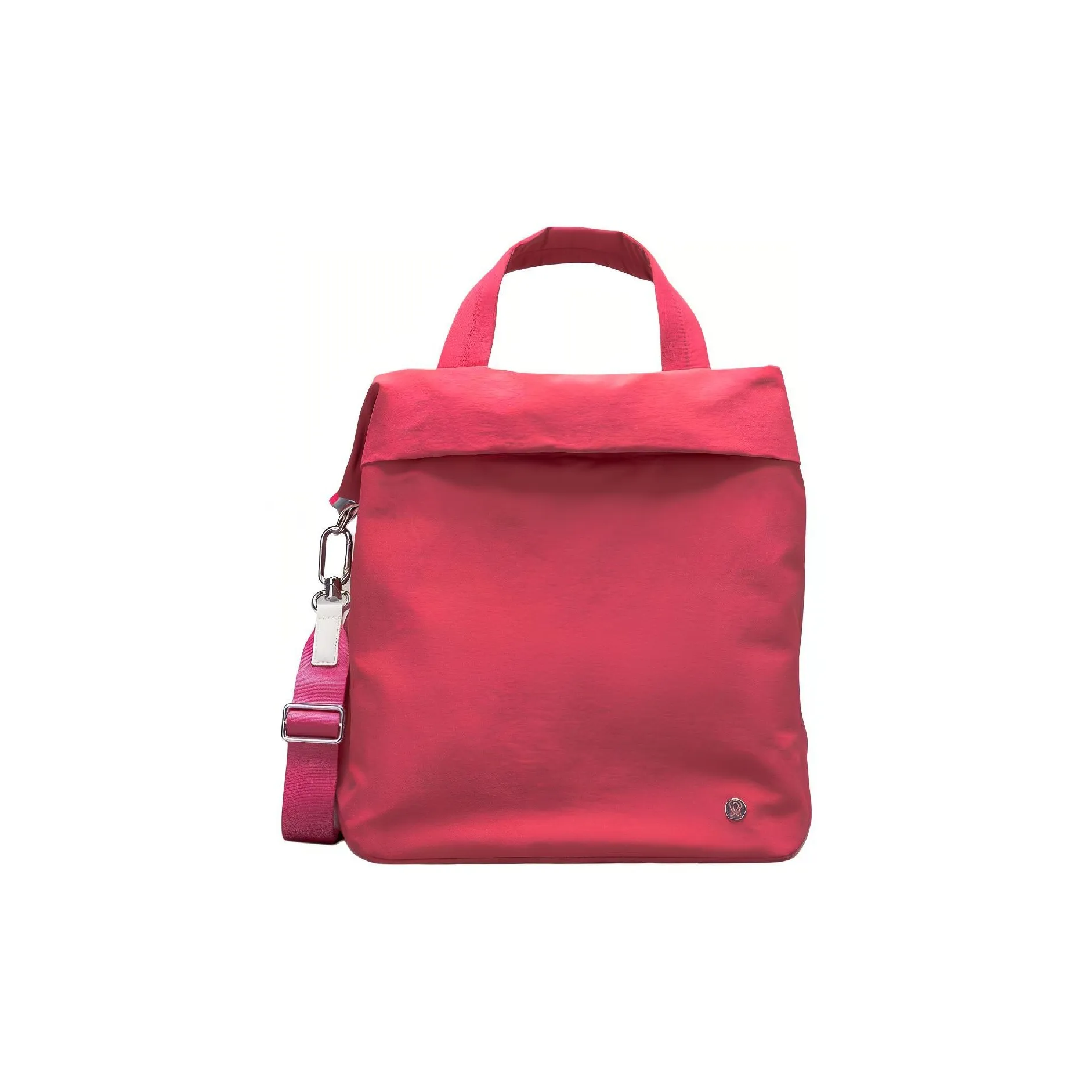 Lululemon Переработанный Нейлон Сумка через плечо Сумка Обычная Женская Винтаж Розовый и Белый Опал