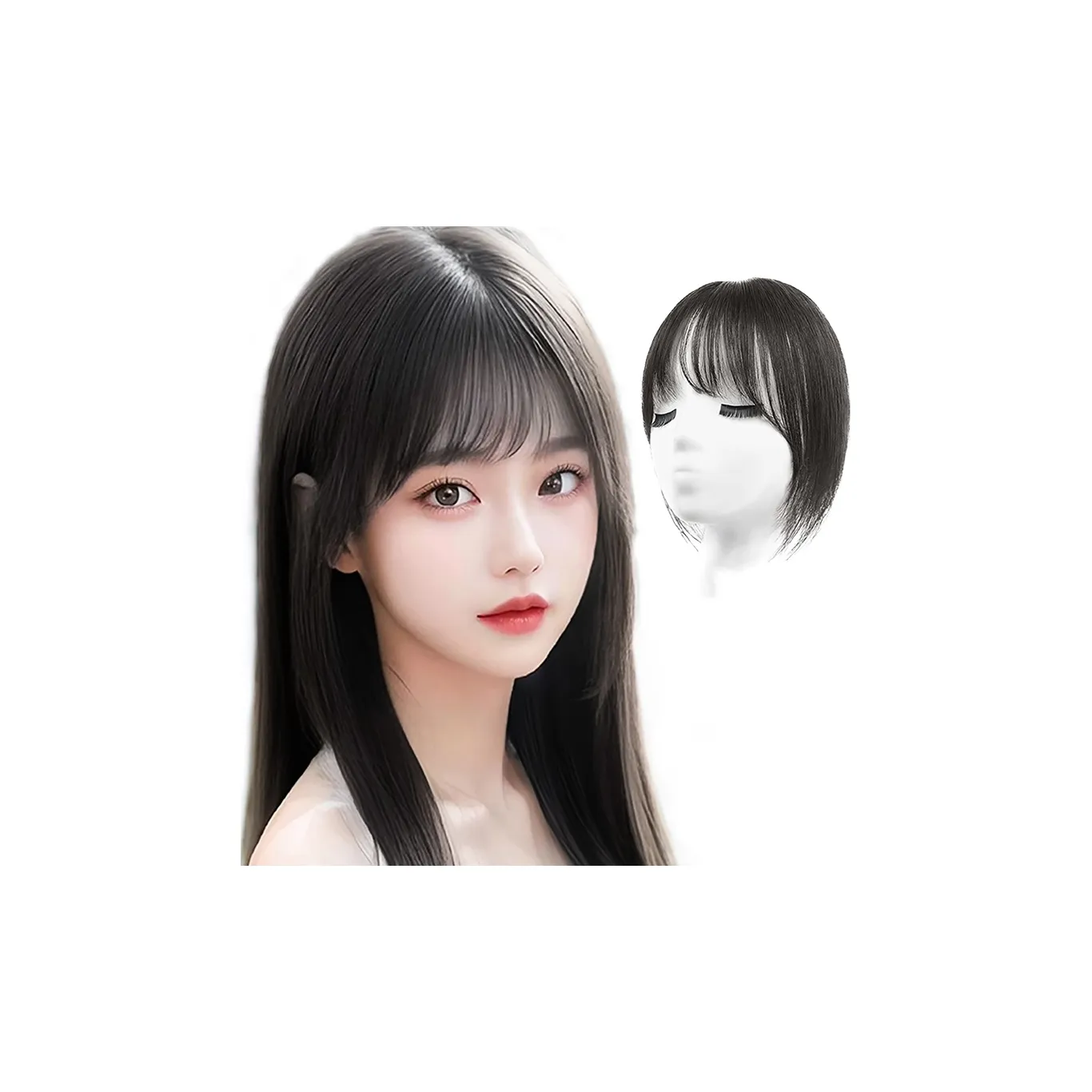 YUNQING Correcting French Кисточка Женская Перука