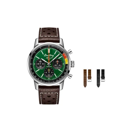 Breitling Автоматический Механический Movement Мужские Часы 41 мм Зеленые