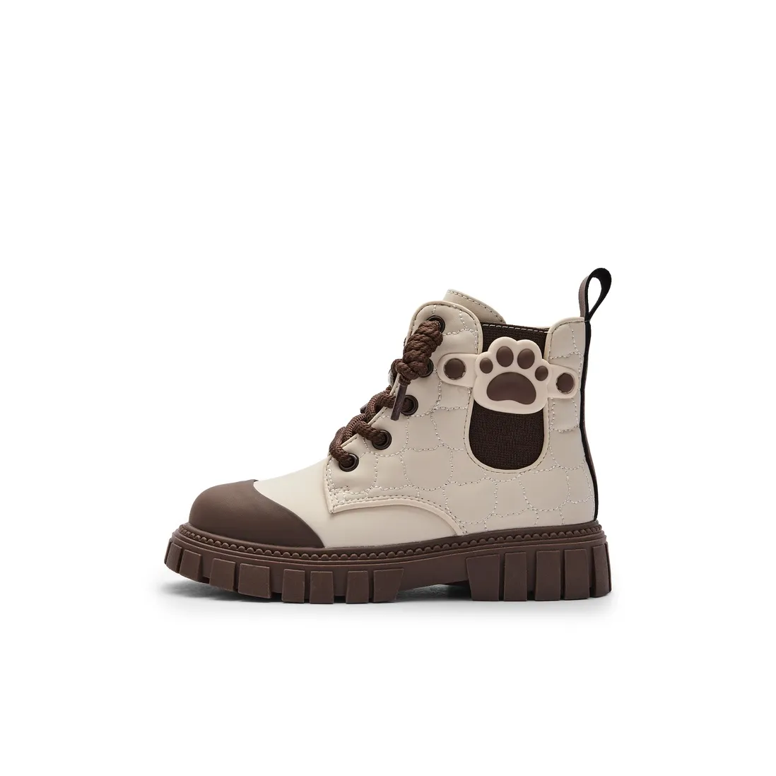 BALABALA Детские ботинки Белый Кофейный Малыш