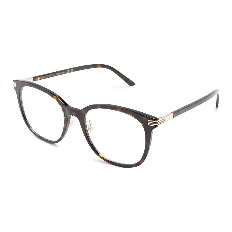 GUCCI Нерегулярная форма Оправы для очков Женские Коричневый