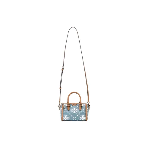 Tory Burch T Monogram Сумки Джинсовый синий и Коричневый Женские