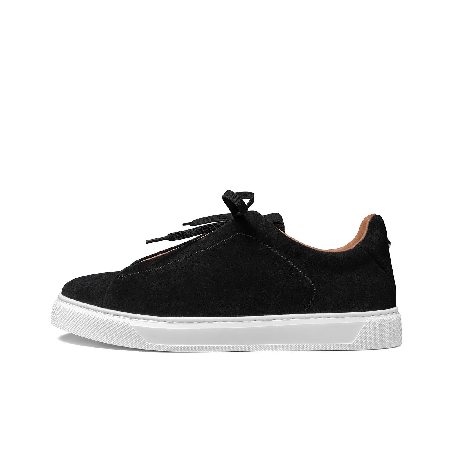 THOM WILLS Trendy Versatile Velvet Casual Slip on Low Top Skateboard Shoes Men's