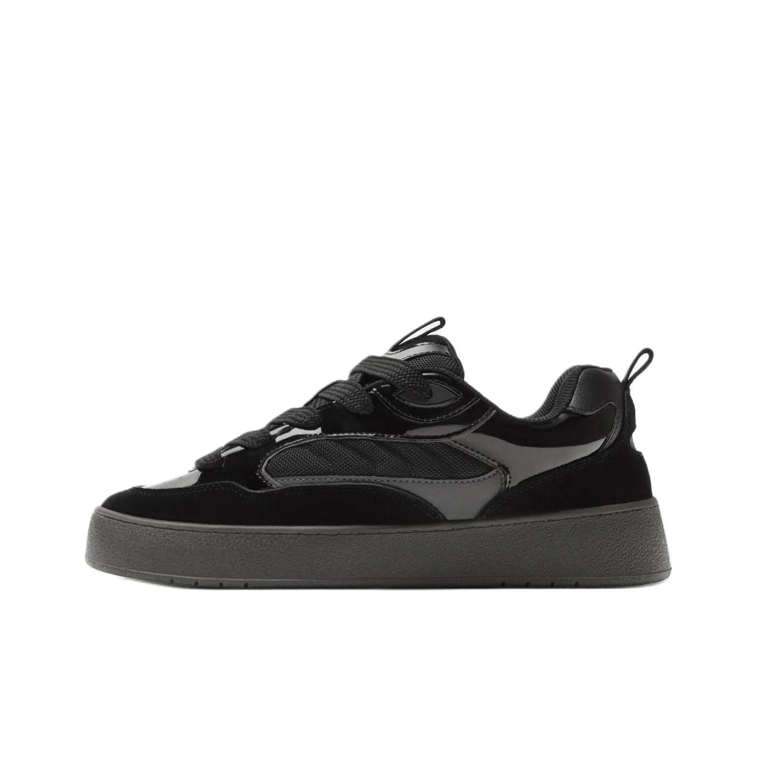 ZARA Low Top Skateboard Shoes Men's Black
