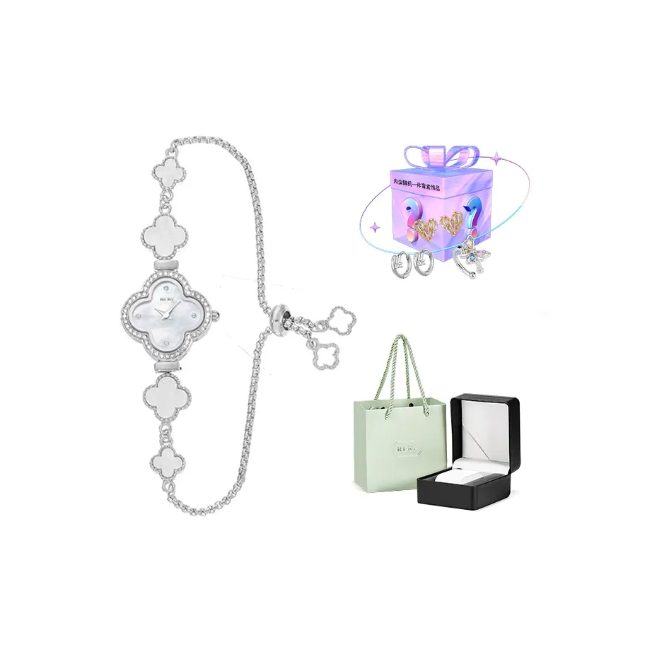 RERF Кварцевый механизм Женские часы Белый циферблат