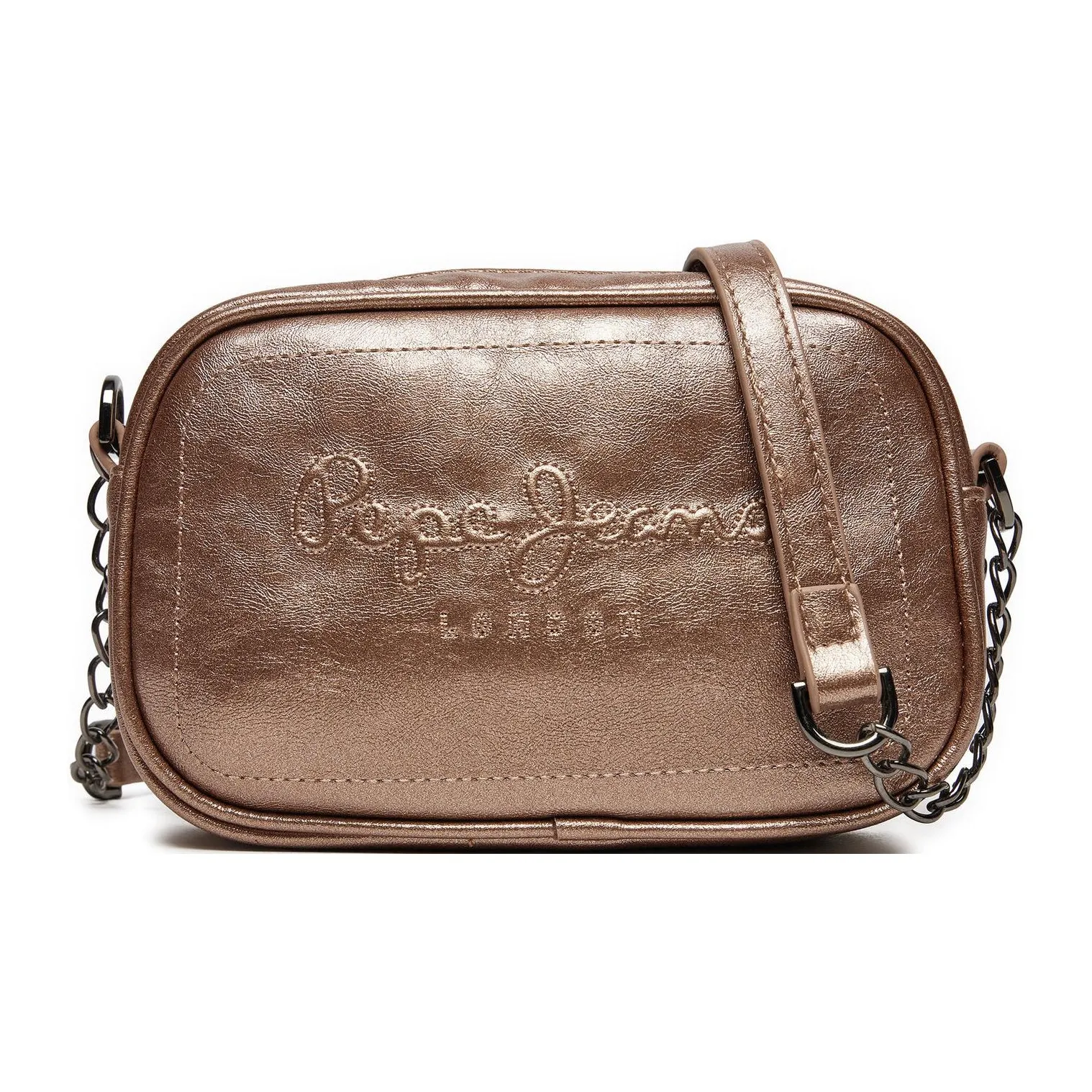 Pepe Jeans Faux Leather Crossbody Bag Shoulder Bag Small Size Women's Copper