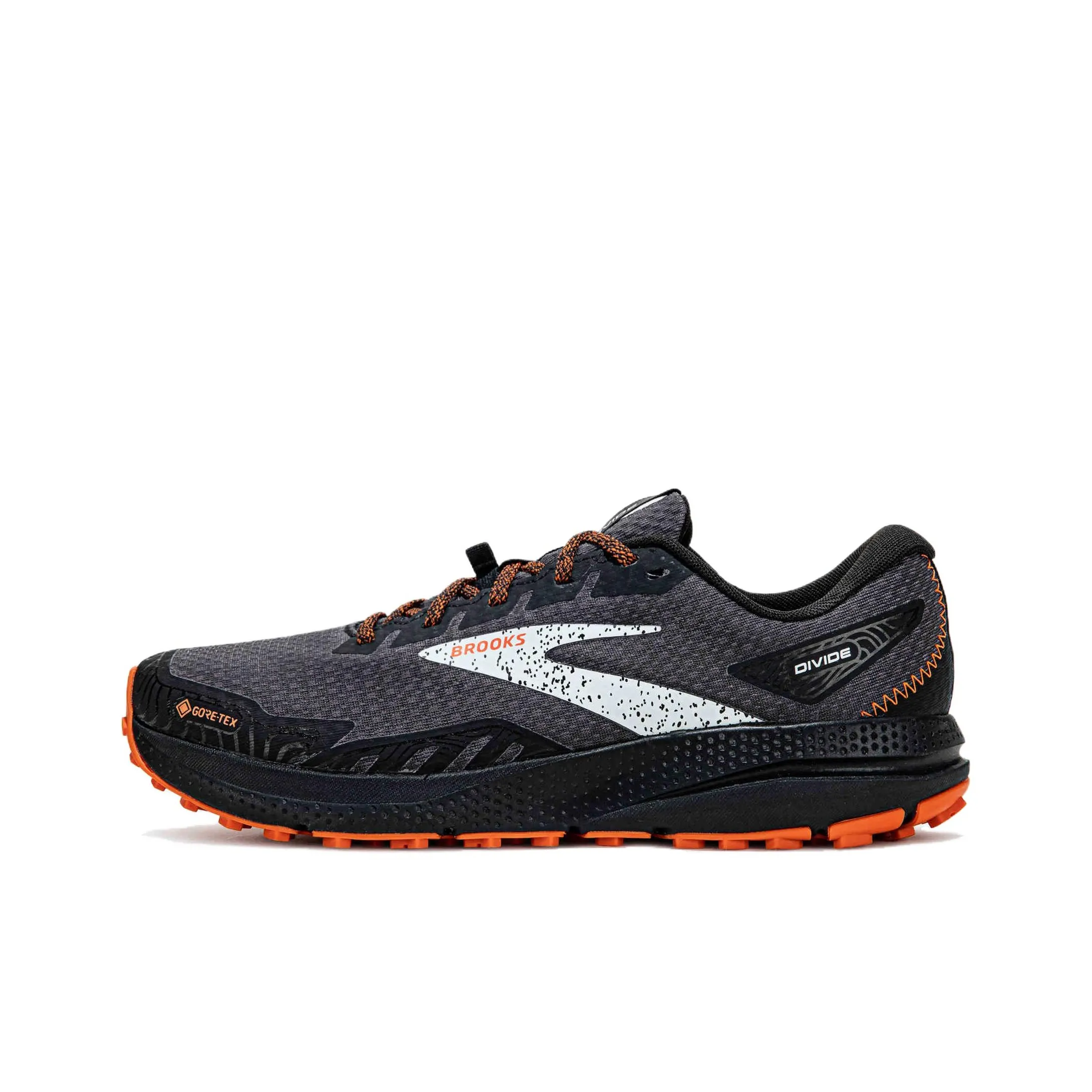 Brooks Divide Низкий Топ Беговые Кроссовки Мужские Черные и Оранжевые