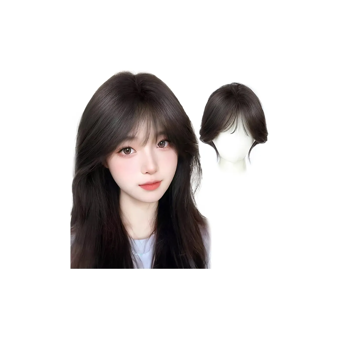 YUNQING Французские Bangs Волосы PIECES Парики Для Женщин Короткие Прямые Волосы