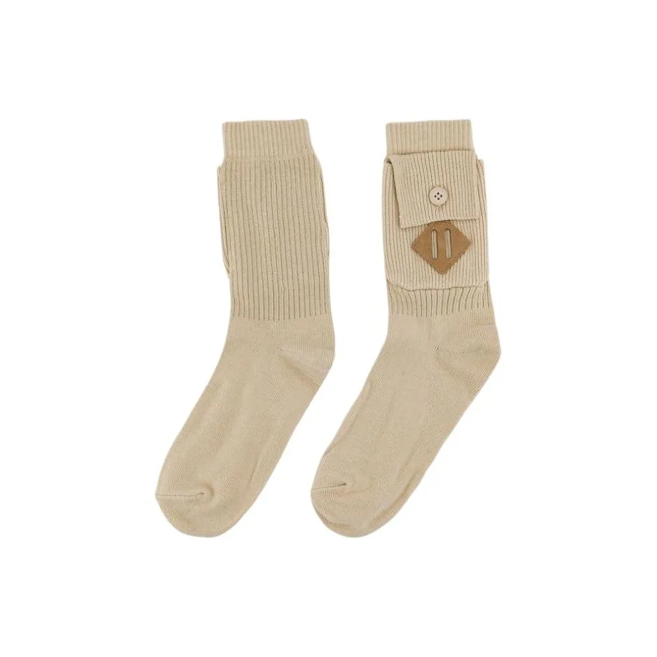 vans alomar Nicole McLaughlin Mid Calf Socks Men's 2 Pack Oat