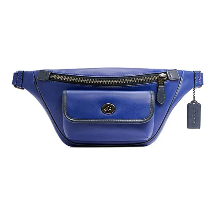 COACH Heritage Коровья кожа Бананка Мужской Синий