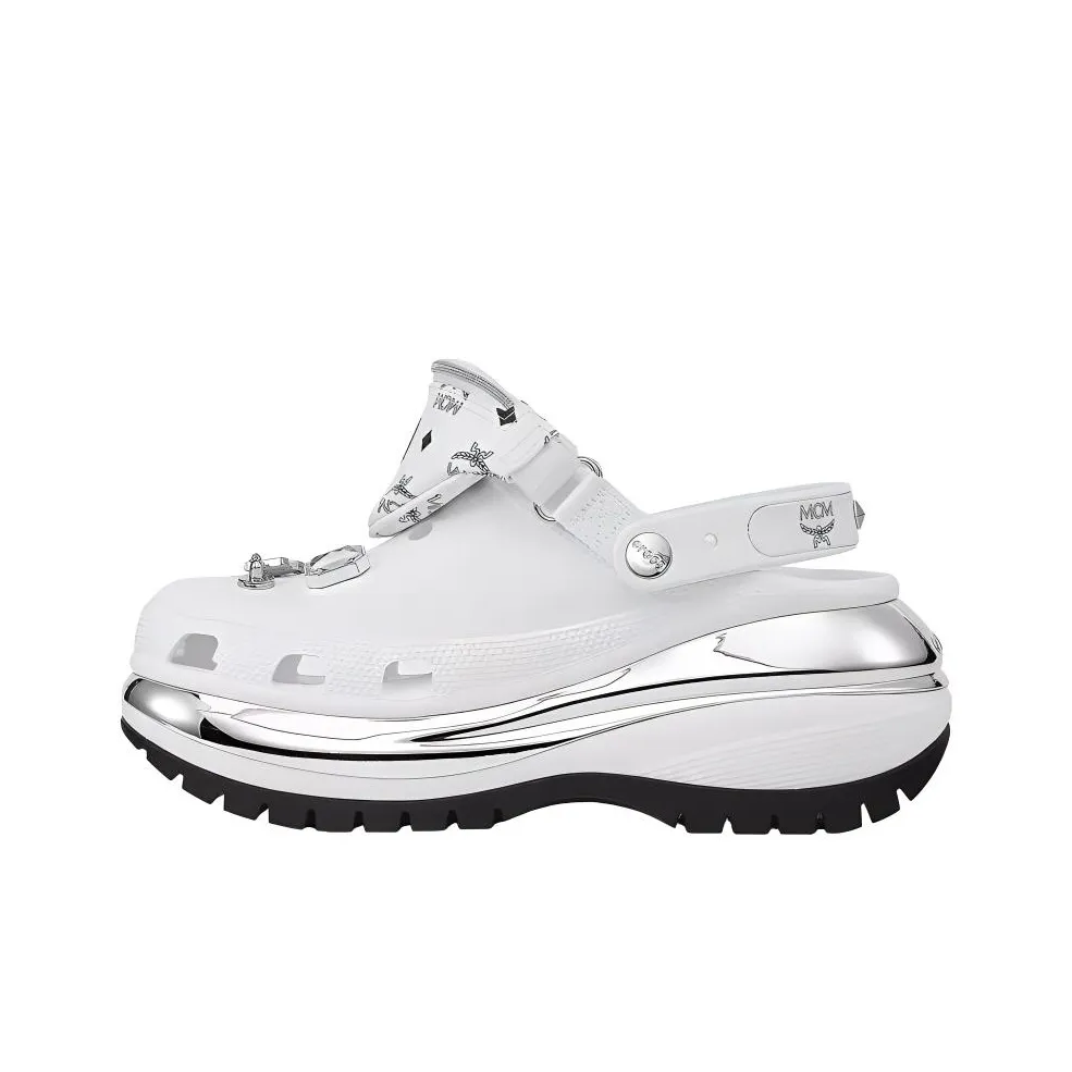 Crocs Classic Mega Crush Clog Mcm Belt Bag White