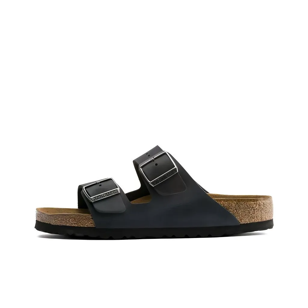 Birkenstock Arizona Soft Footbed Слипоны Унисекс Черные Узкие
