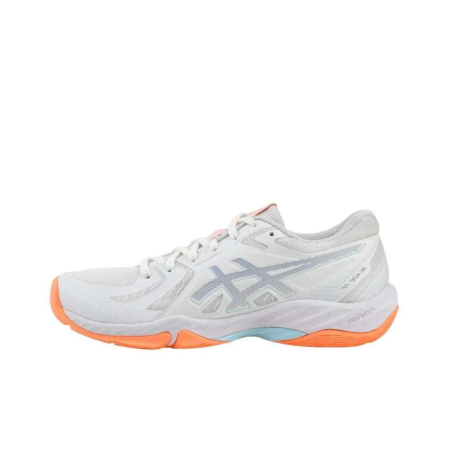 Asics Низкий Топ Бадминтон Обувь Унисекс Белый Оранжевый