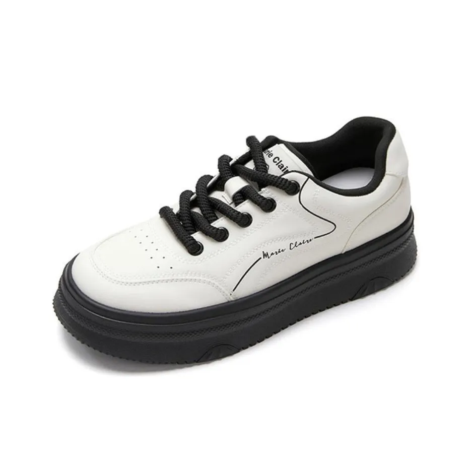 Marie Claire Low Top Skateboard Shoes Women's White