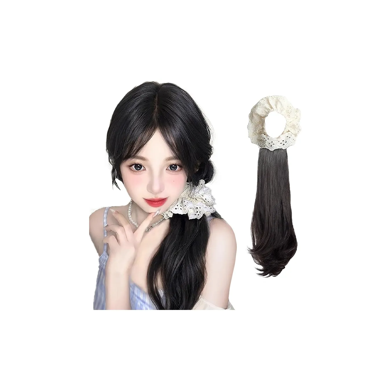 YUNQING Низкий Конский хвост Ленты для Наращивания Волос