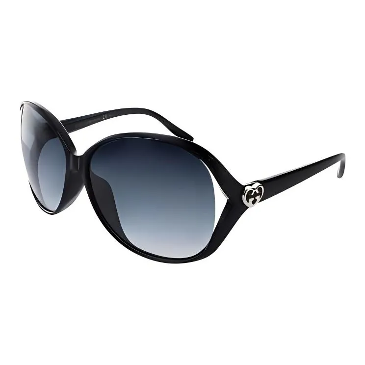 GUCCI Пластик Нерегулярная форма Солнцезащитные очки Женские Черный