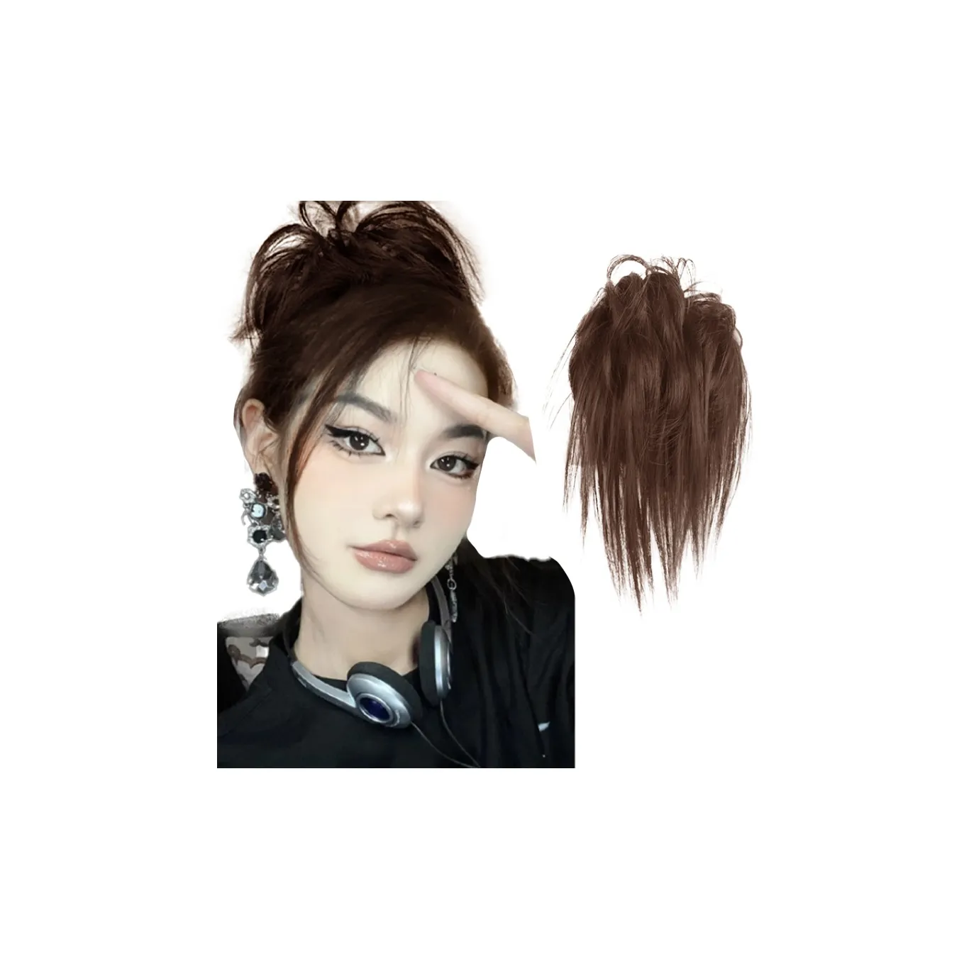 YUNQING Lazy Горячая девушка Буратный волос Наращивание волос Ленты