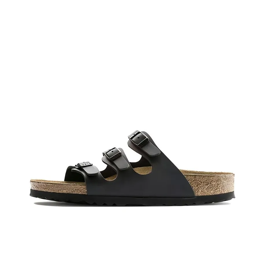 Birkenstock Women's Florida Soft Footbed Birko Flor 'Black' Women's
