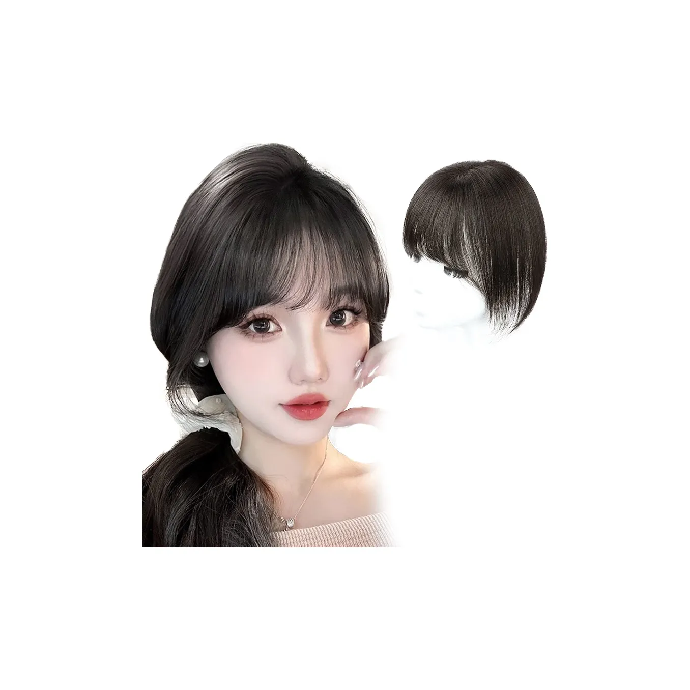 TIANKONGSHU DUAL игла шелк сетка парик с накладными волосами