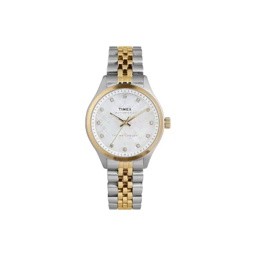 TIMEX Автоматический Механический Movement Женские Часы 35 мм Серебряные