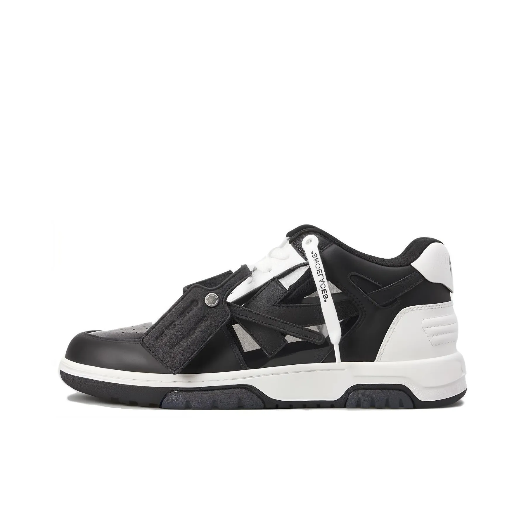 OFF WHITE Out Of Office Ooo Low Tops 'Black White Suede'