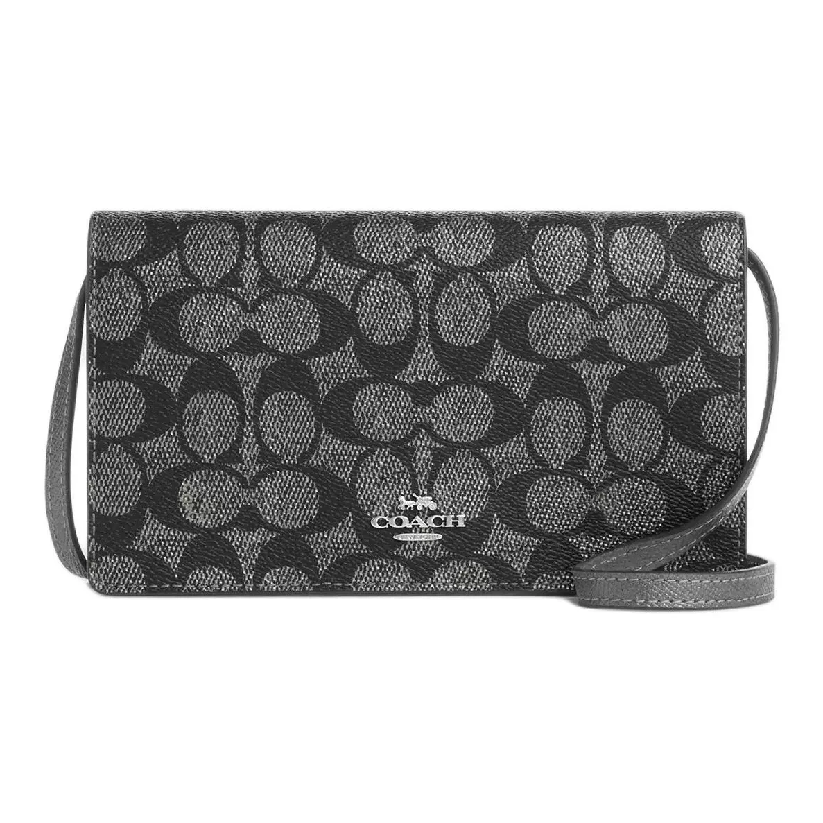 COACH Anna Покрытие Холст Сумка через плечо Сумка на плечо Мини Женский Бронза