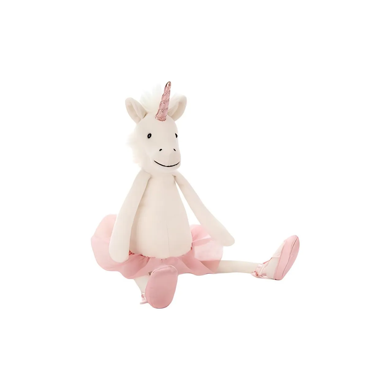JELLYCAT Mythical Animal Collection Ballet, Unicorn White Dolls Plush Doll 33cm Height