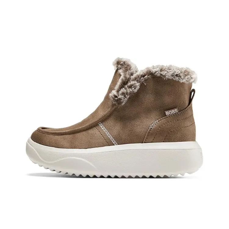 Skechers Bob's Abrasion Resistant Slip Resistant Short Snow Boots Women's Chestnut