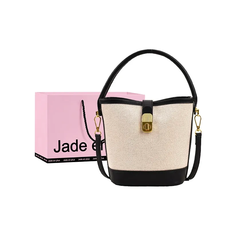 Jade En Plus PU Handbag, Crossbody Bag Regular Women's Black/Brown