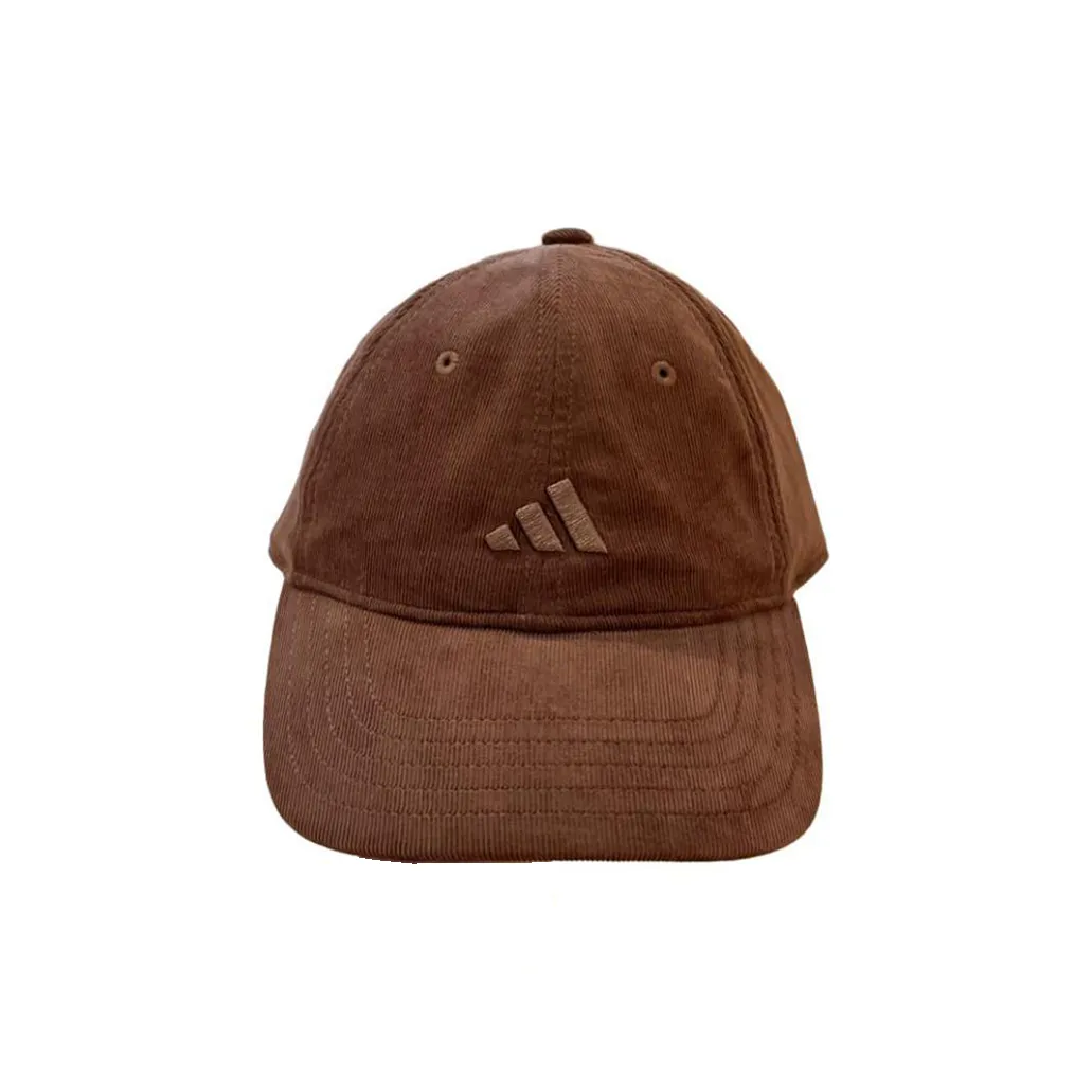 Adidas Cotton, Corduroy, Polyester Baseball Caps Unisex Brown