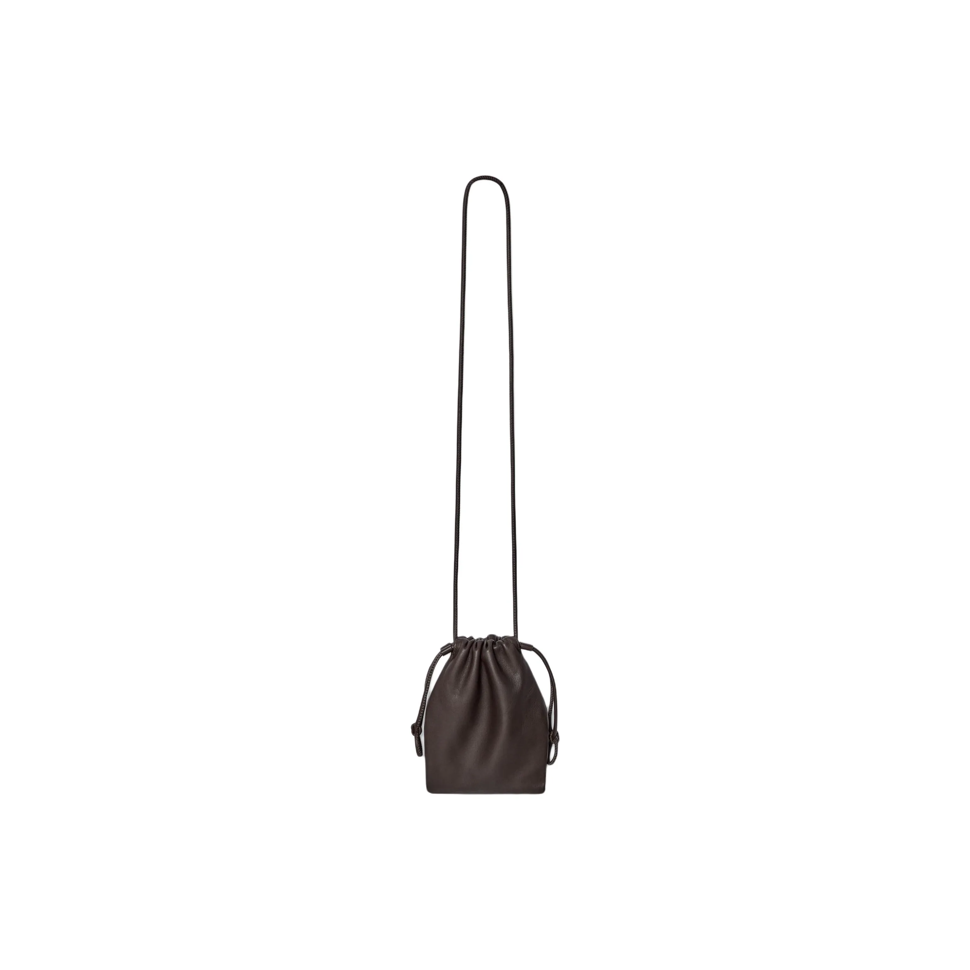COS Leather Shoulder Bag, Crossbody Bag Trumpets Women's Brown