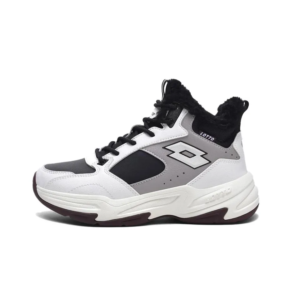 LOTTO Slip Anti-slip Thermal MID Top Casual Women's Black White