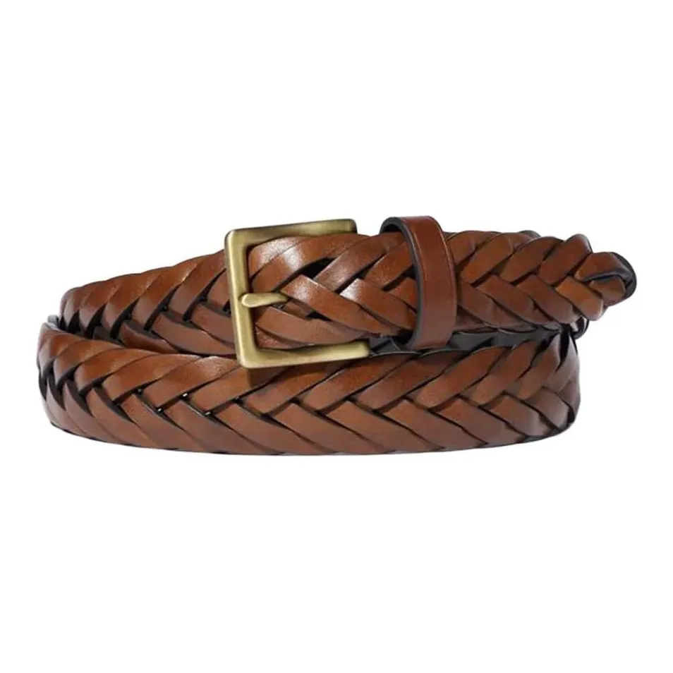 UNIQLO Ремни из коровьей кожи унисекс умбра черный ширина 3 см