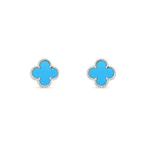 Van Cleef & Arpels Alhambra Four Leaf Lucky Series Серьги-гвоздики Женские