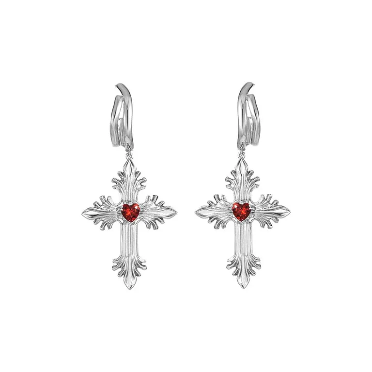 GITHA Серьги-гвоздики из серебра 925 пробы унисекс