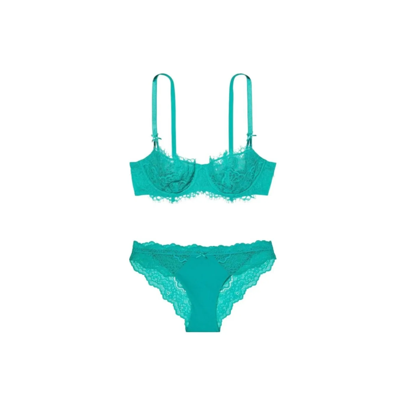 Victoria's Secret Комплект нижнего белья женский мятно-зеленый