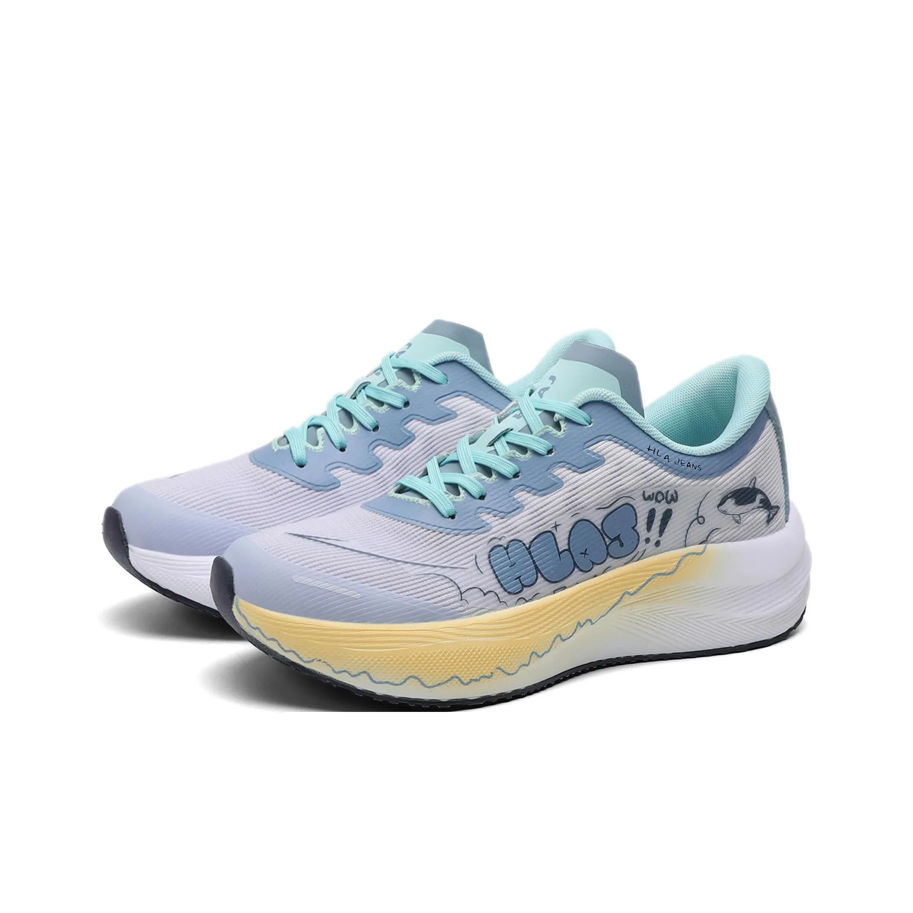 HLA JEANS Cushioning Slip Resistant Breathable Support Low Top Running Shoes Unisex