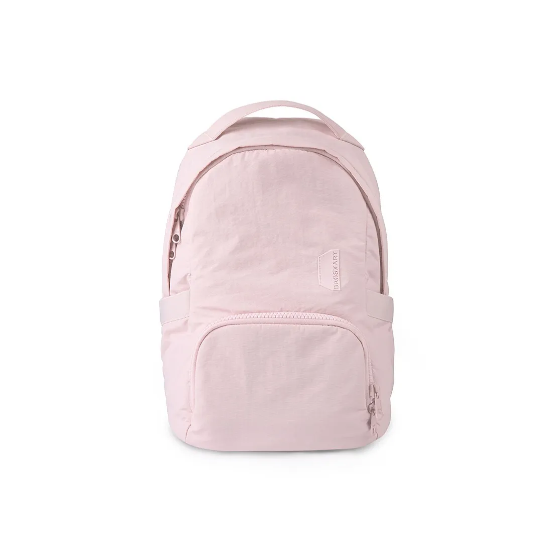 BAGSMART Cotton Nylon Blend Backpack Medium Unisex Pink Black BAGSMART Хлопок Нейлон Смесь Рюкзак Средний Унисекс Розовый Черный